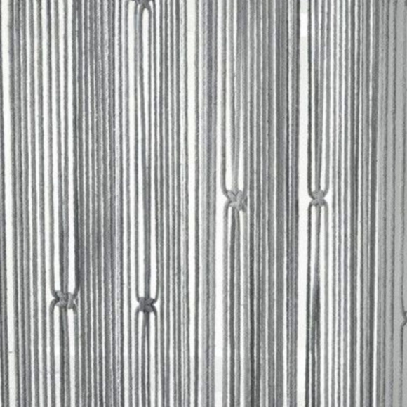 UO Bohemian Macrame Textured Grey Window Curtain Panel Wall Hanging Tapestry - Picture 11 of 13